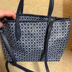 Kate Spade Blue and White Geometric Tote